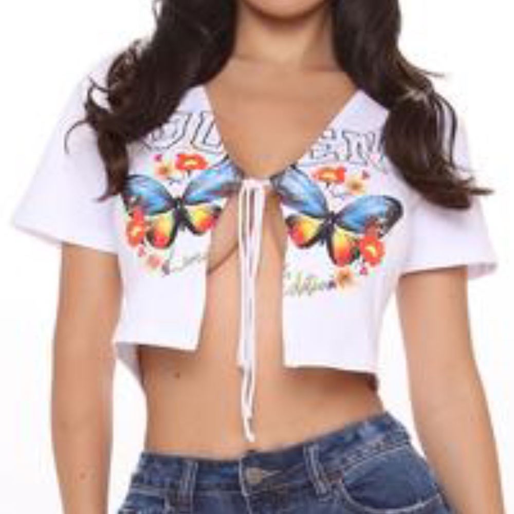 WHITE TIE TOP*** BRAND NEW***